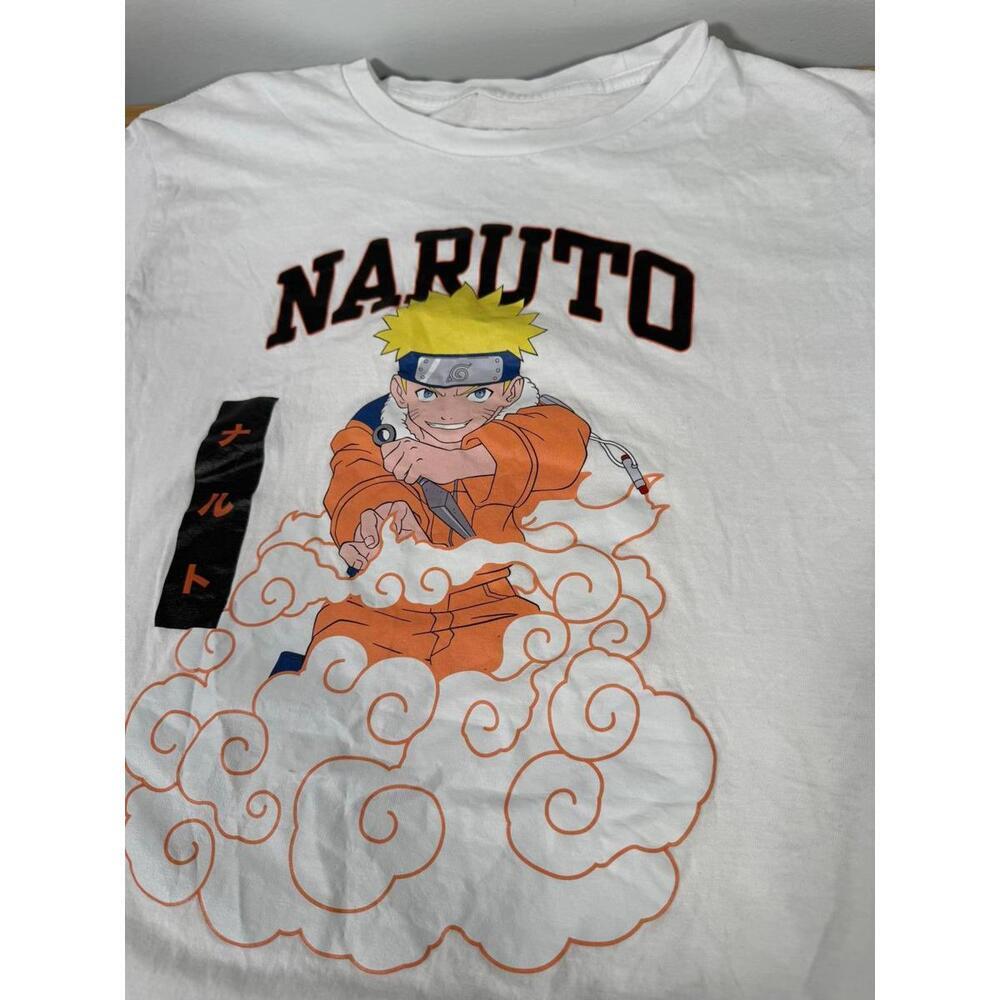 🔥 Naruto Shippuden Graphic Tee – Unisex Medium | Official Viz Media Licensed